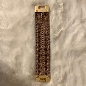 Pink and Gold Bracelet